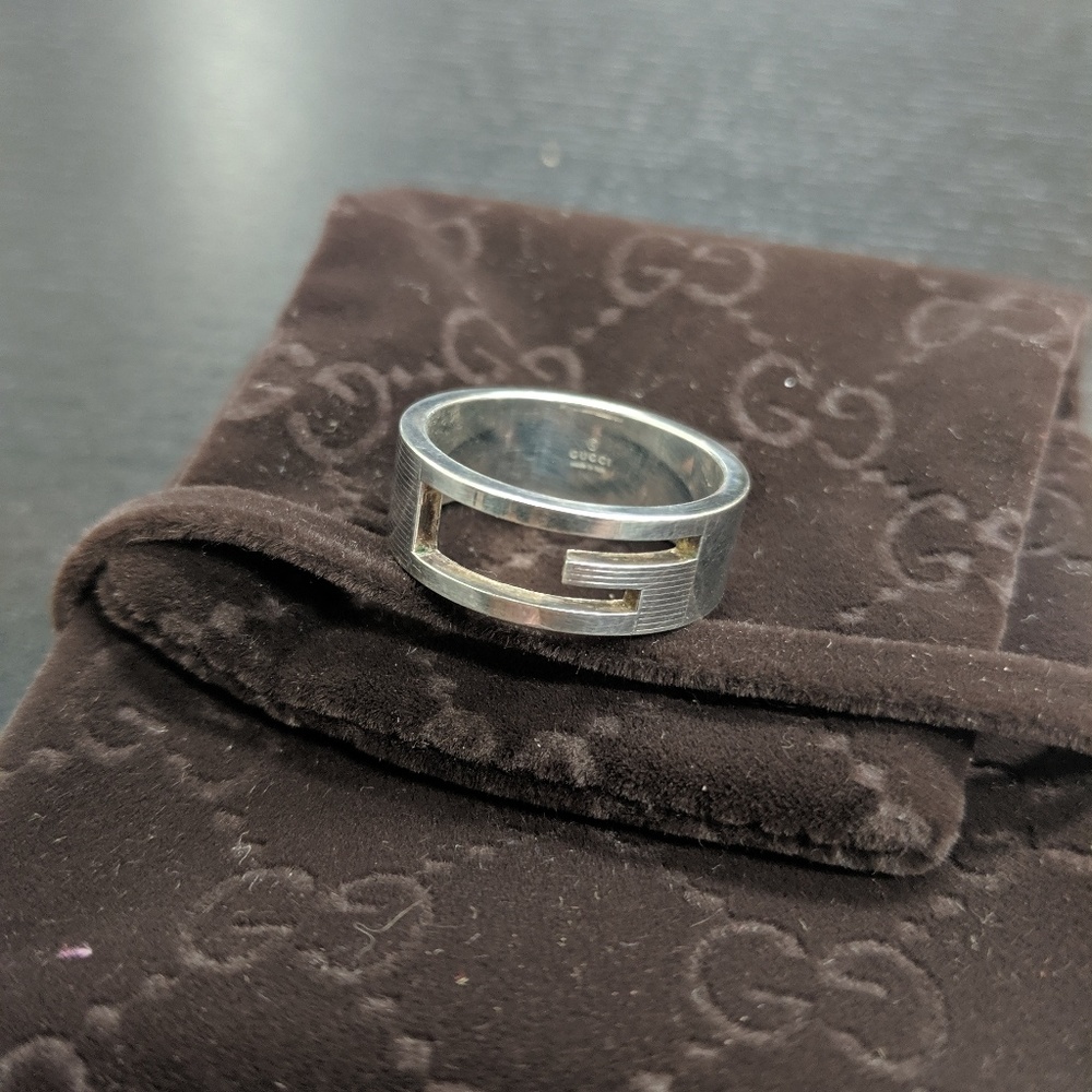 Authentic Gucci G Cut Out Ring